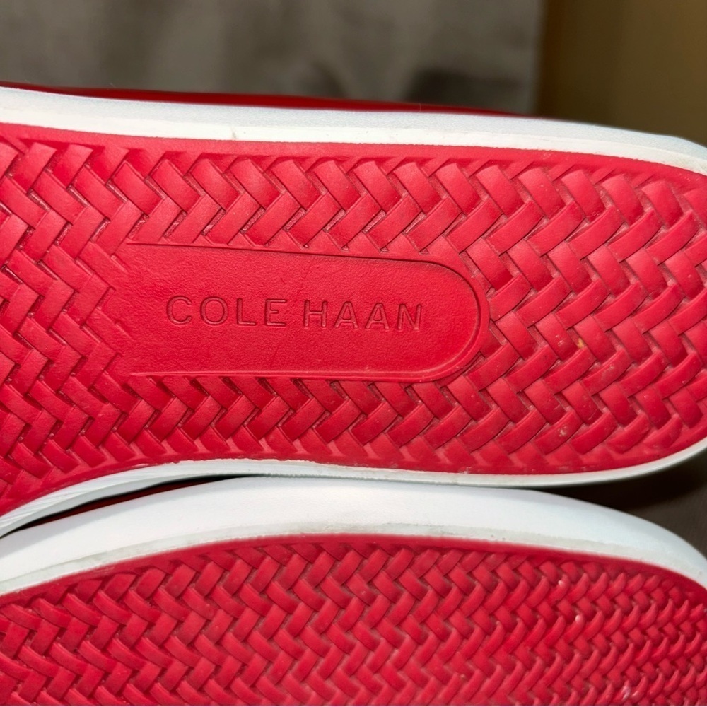 Cole Haan Red Women’s Nantucket Camp Moccasin Size 9 - Picture 5 of 9